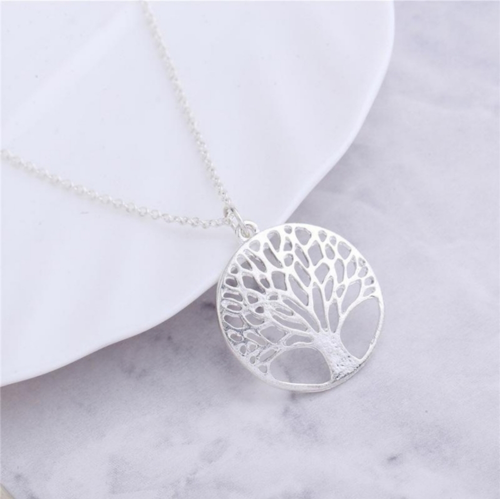 🚨NEW Tree Of Life Silver Long Necklace Boho